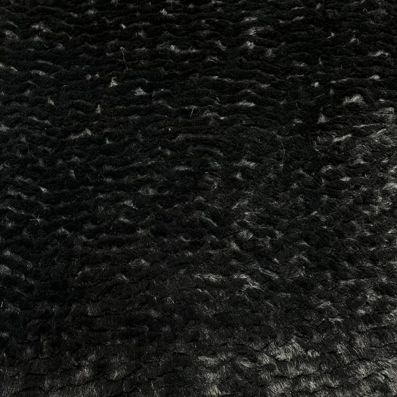 پارچه خز موج‌دار مشکی — تصویر ۳