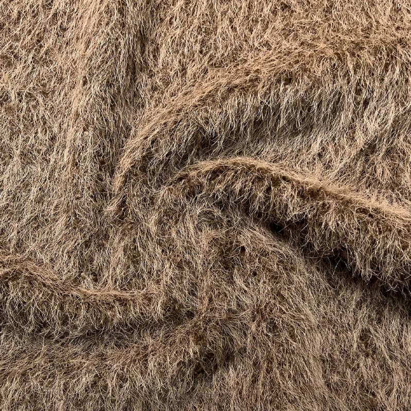 پارچه خز گرگی قهوه ای — تصویر ۲