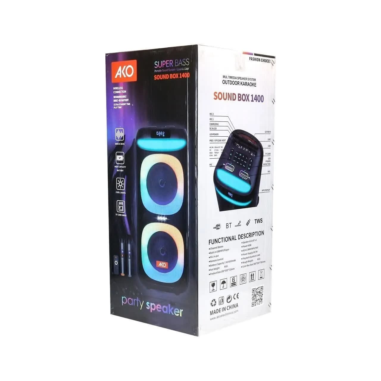 اسپیکر بلوتوثی آکو مدل Sound Box 1400 — تصویر ۶