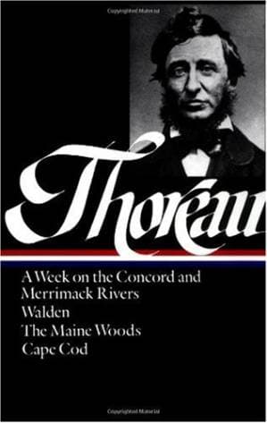دانلود کتاب Henry David Thoreau : A Week on the Concord and Merrimack Rivers Walden; Or, Life in the Woods The Maine Woods Cape Cod (Library of America)