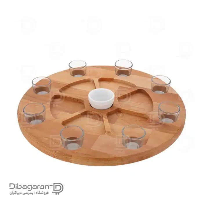 سینی سرو نوشیدنی چوبی ریور کد 5930