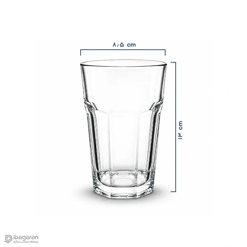 لیوان پاشاباغچه کازابلانکا 6 عددی مدل 52703 — تصویر ۲