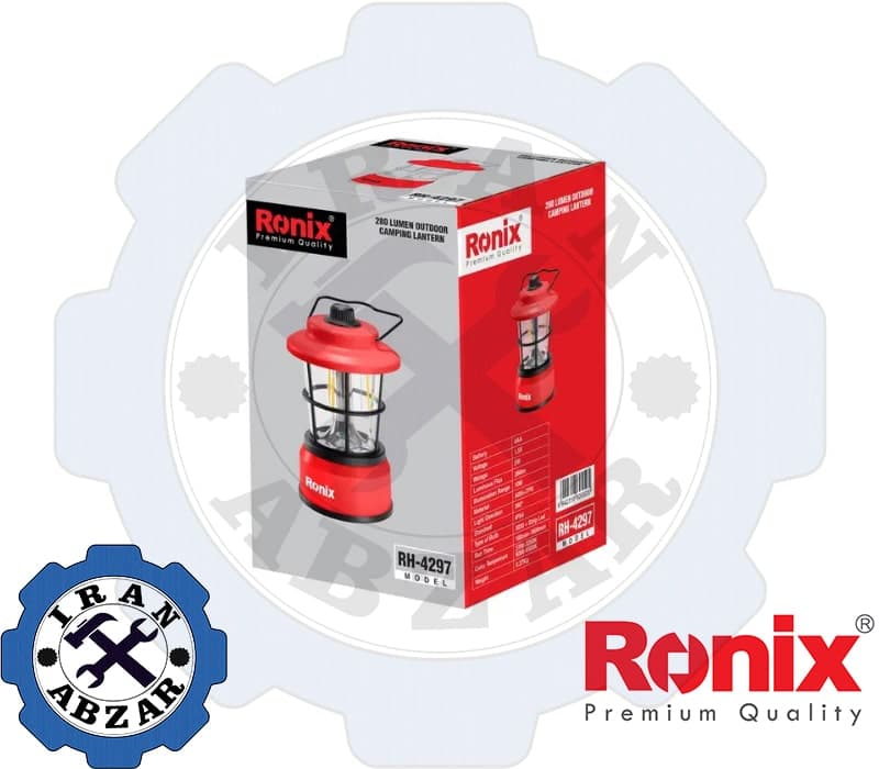 چراغ روشنایی فانوسی باطری خور رونیکس مدل RH-4297