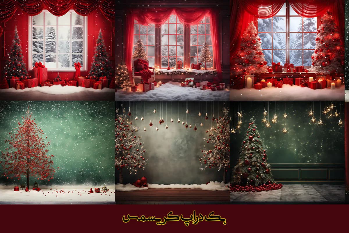 48 بک گراند کریسمس برای آتلیه عکاسی — تصویر ۴