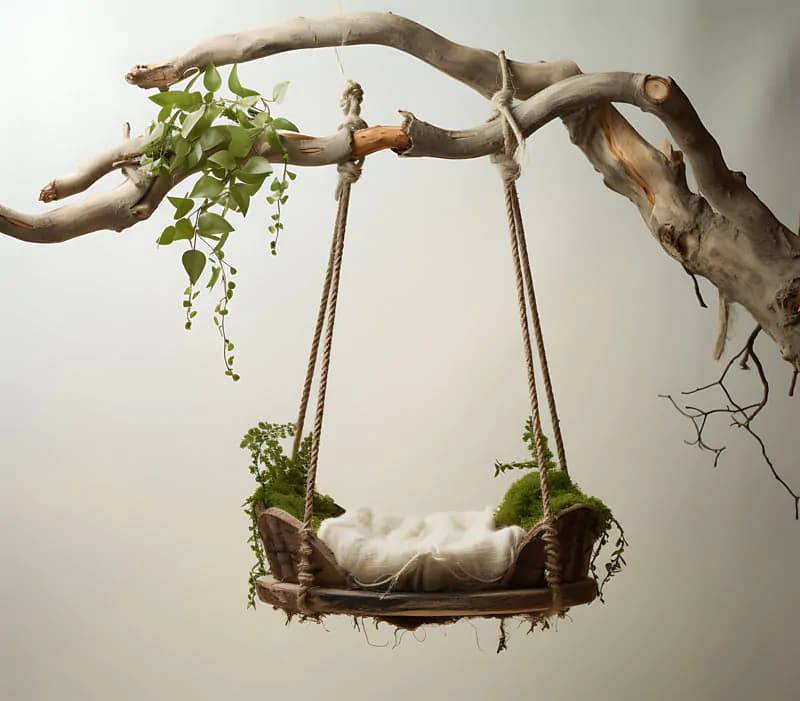 30 بک گراند تاب درختی نوزاد ویژه آتلیه کودک — تصویر ۸