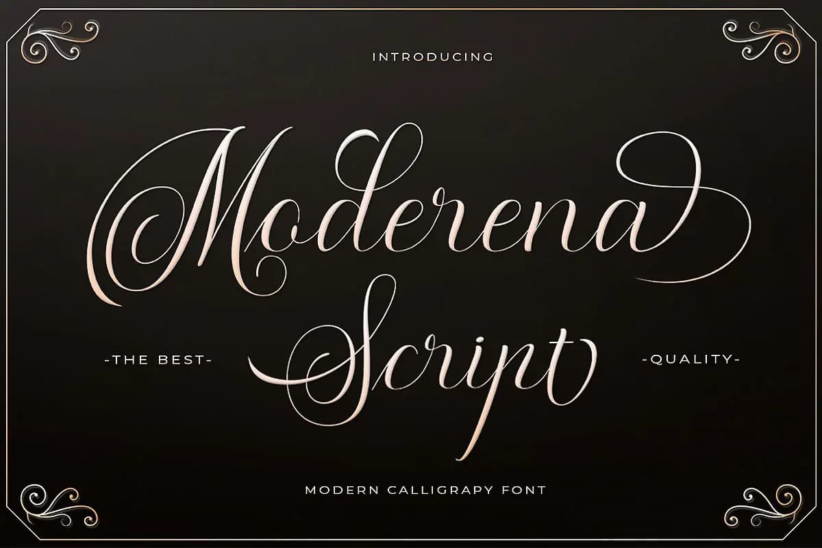 فونت کالیگرافی Moderena