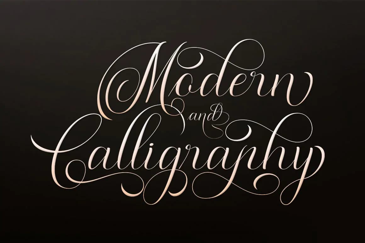 فونت کالیگرافی Moderena — تصویر ۲