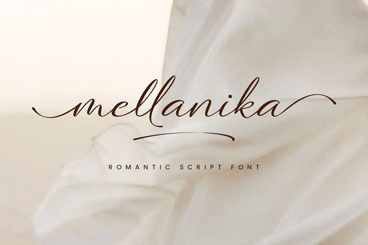 فونت رمانتیک Mellanika — تصویر ۲