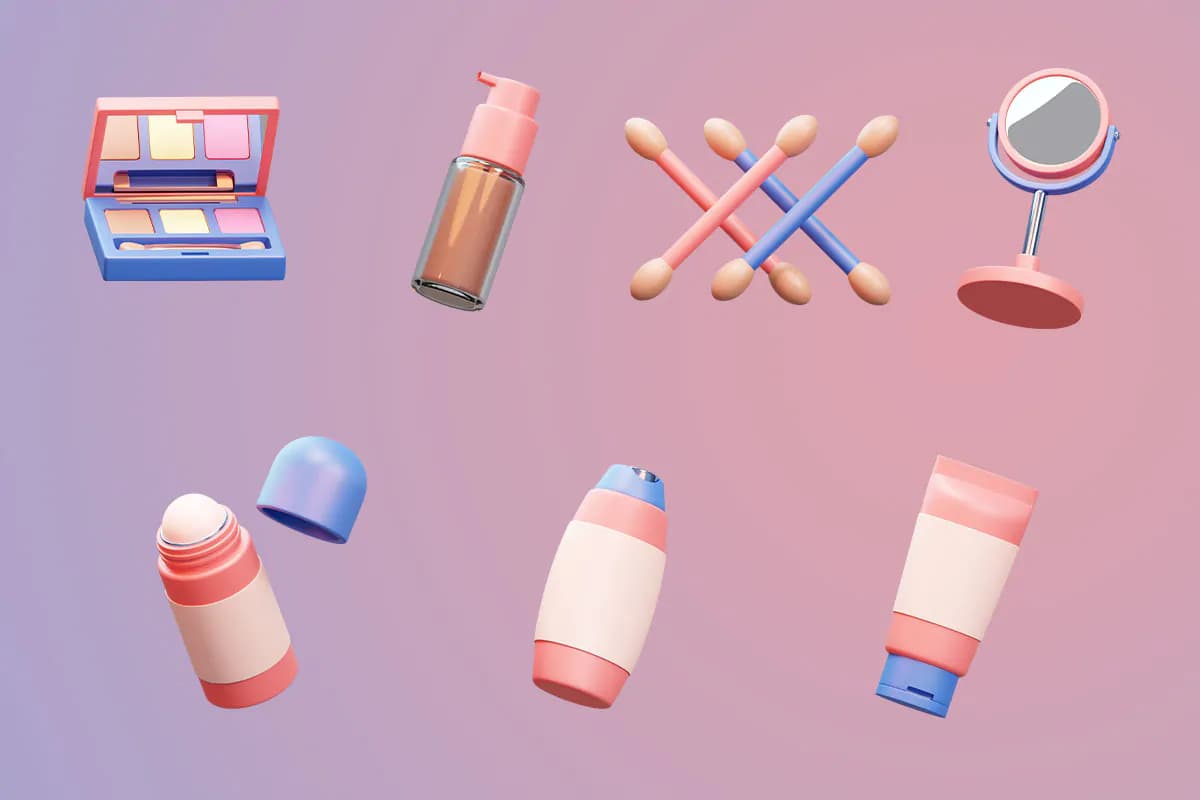 آیکون لوازم آرایشی 3D — تصویر ۵