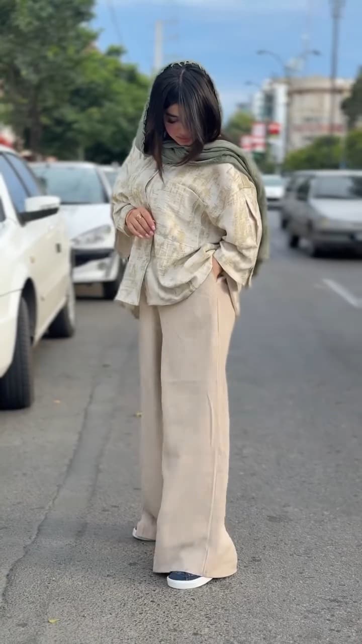 شومیز شلوار زنانه مدل باران — تصویر ۴