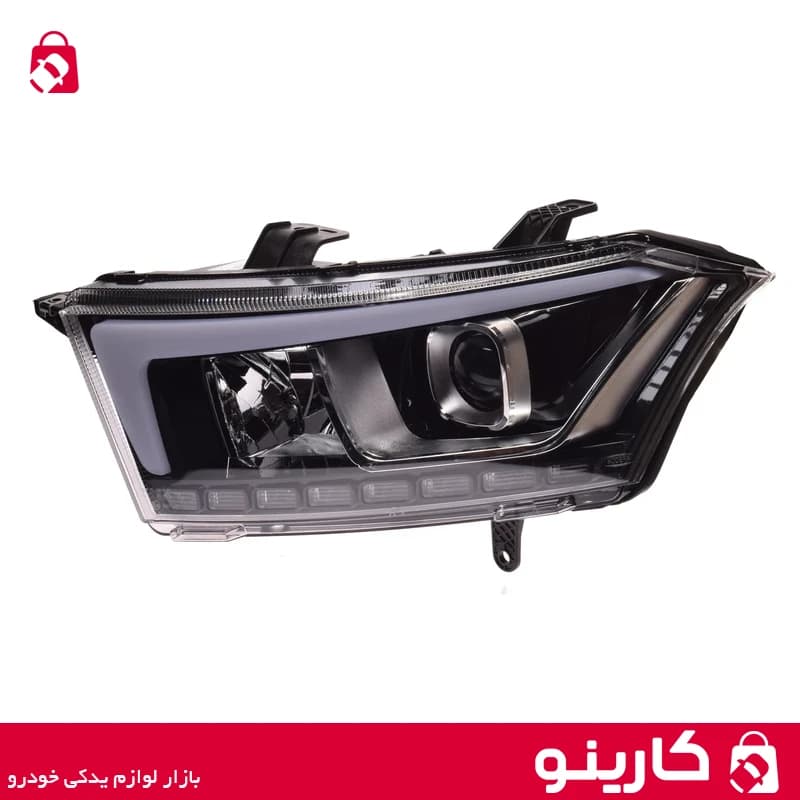 چراغ جلو دنا پلاس مدرن سمت چپ موتور دار با لامپ
