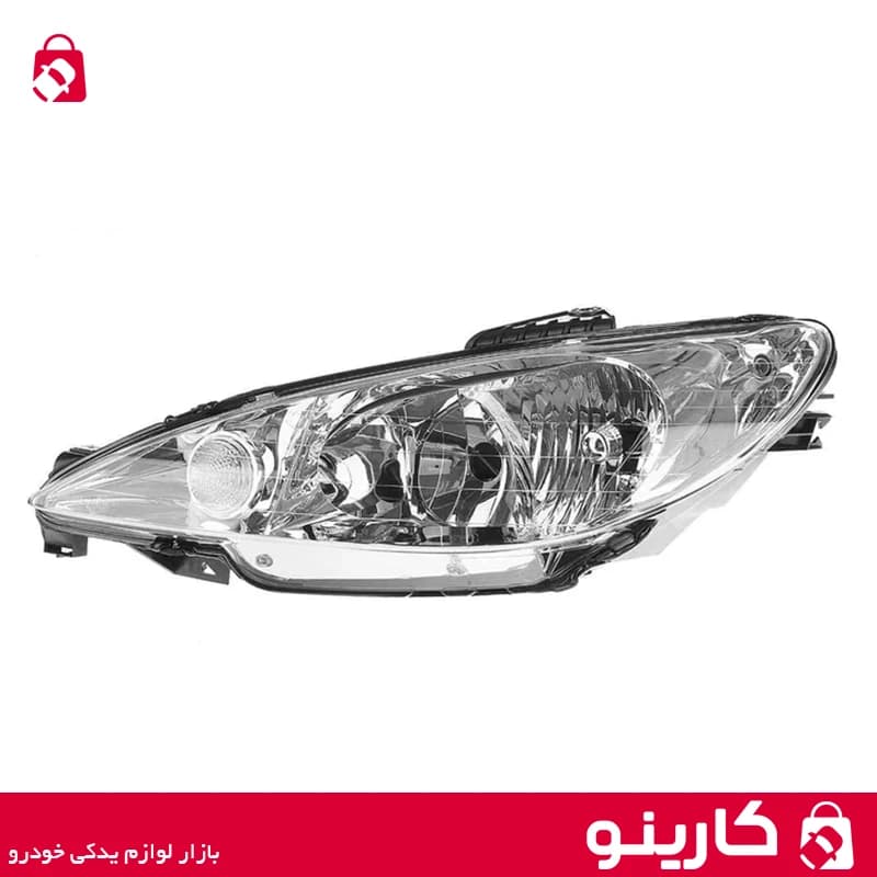 چراغ جلو چپ پژو 206 گروه پژوهش صنعت مدرن