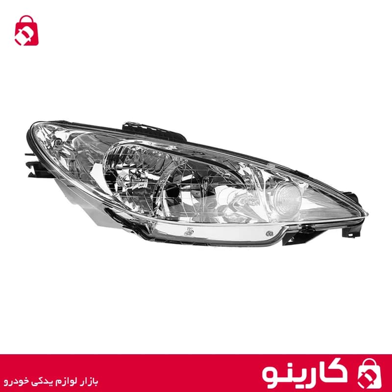 چراغ جلو پژو 206 مدرن modern سمت رست