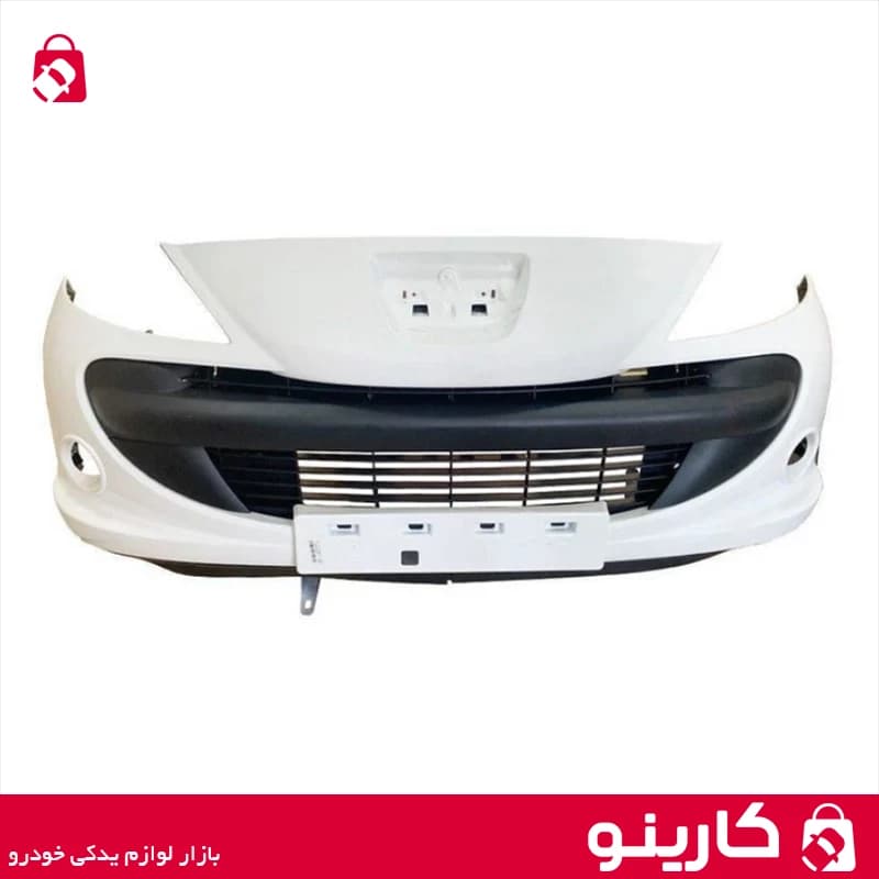 سپر جلو پژو 207 سفید کروز پلاس بدون دیاق و آرم وسط