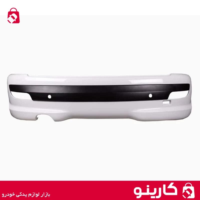 پوسته سپر عقب پژو 207 سفید کروز پلاس مدل D93 بدون دیاق
