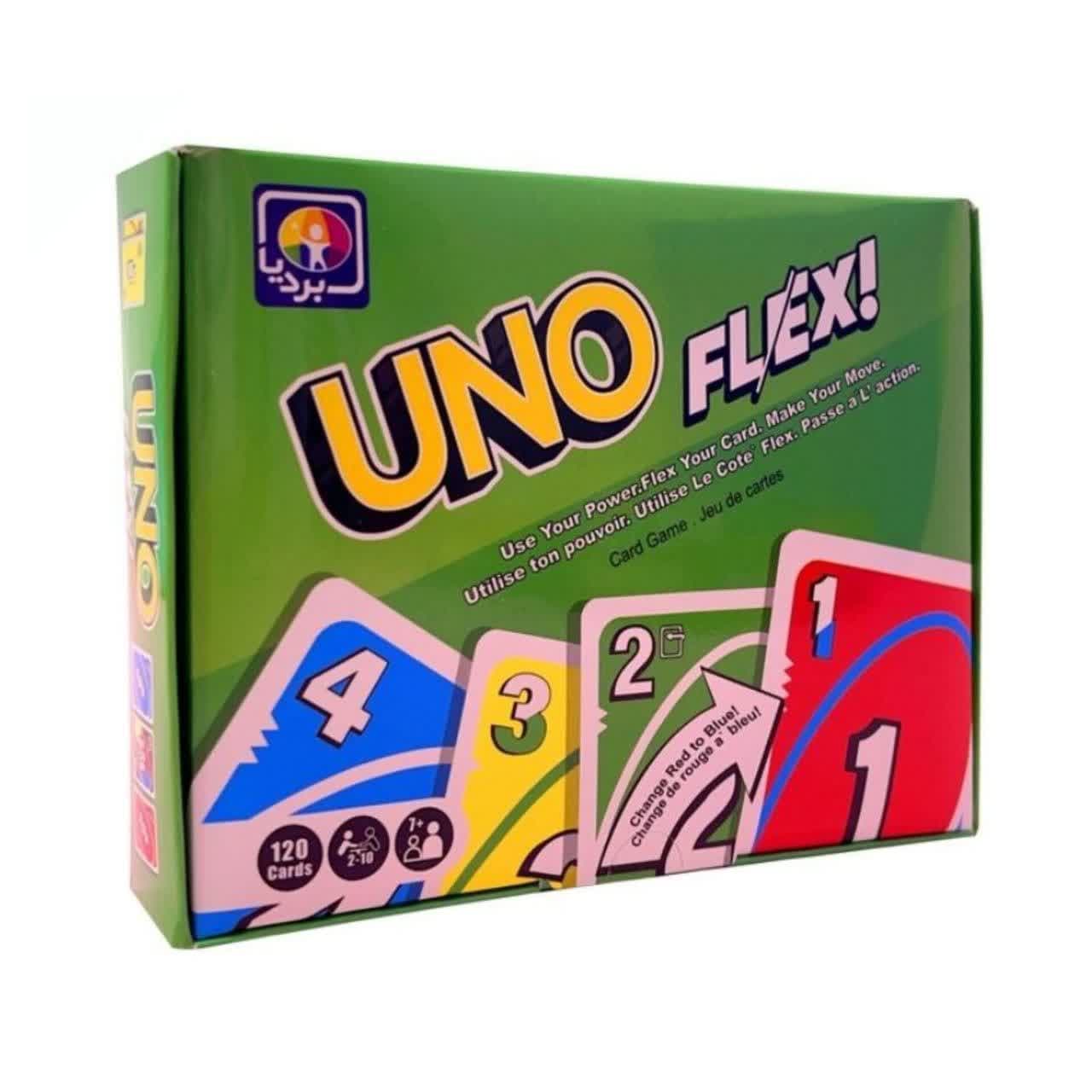 ☆♡بازی اونو uno فلکس 120کارتی FELX کد ۴۰۱۷ بردیا