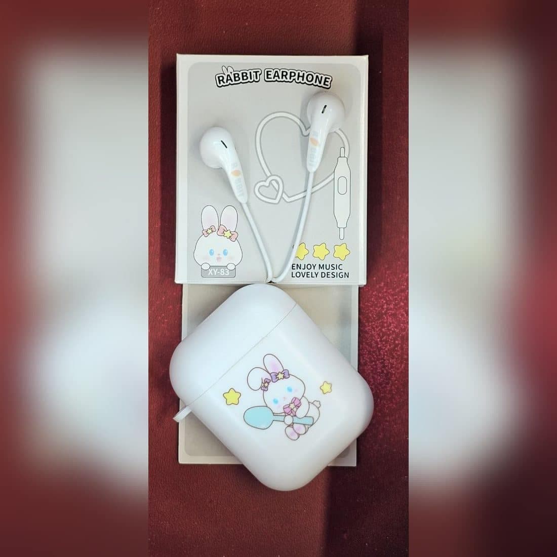 هندزفری عروسکی کيف دار xy-83rabbit earphone خرگوش — تصویر ۶