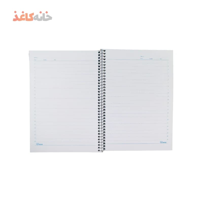 دفتر50برگ فنری طلقی صورتی ریحان — تصویر ۳