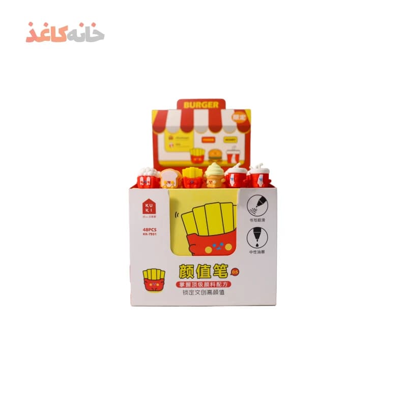 روان نویس سر سیلیکونی طرح سیب زمینی سرخ شده — تصویر ۳