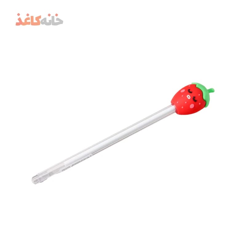 روان نویس سر سیلیکونی طرح توت فرنگی
