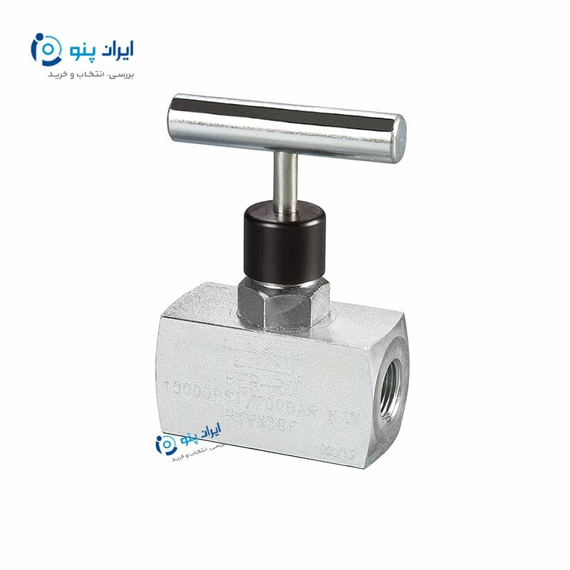 نیدل ولو (شیر سوزنی) 3/8 اینچ تک سر نری فرو Ferro
