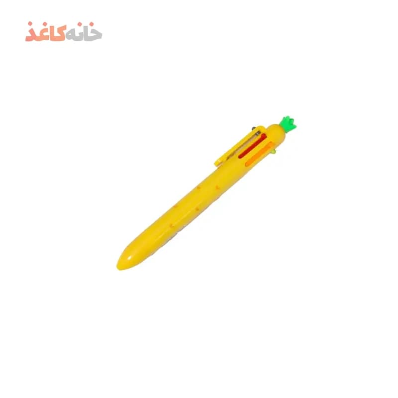 خودکار فشاری 6رنگ طرح اناناس