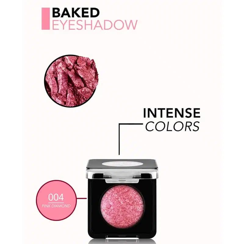 سایه چشم شاین تکی فلورمار flormar مدل Baked Eyeshadow کد 004(رنگ Pink Diamond) — تصویر ۲