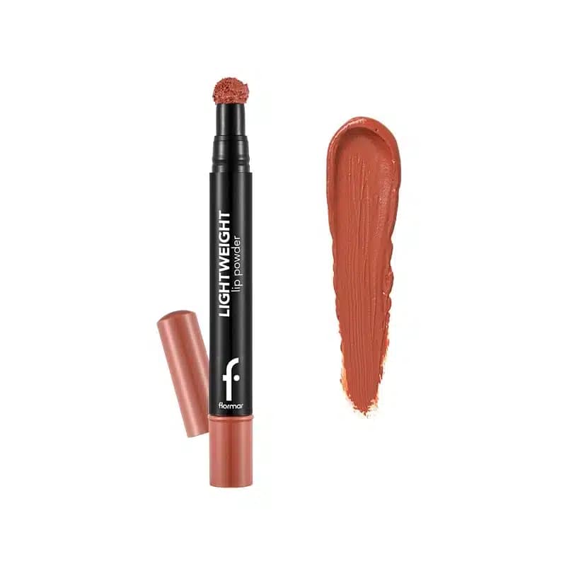 رژلب مایع سر اسفنجی فلورمار Flormar مدل Lightweight Lip Powder کد 001