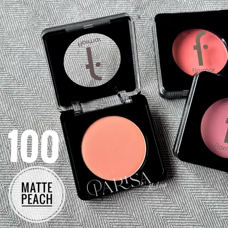 رژگونه پودری فلورمار flormar مدل Baked Blush-On New کد 100(رنگ Mattepeach)