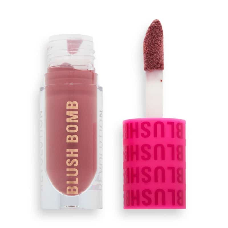 رژگونه مایع رولوشن Revolution مدل Blush Bomb Cream Blusher رنگ Rose Lust