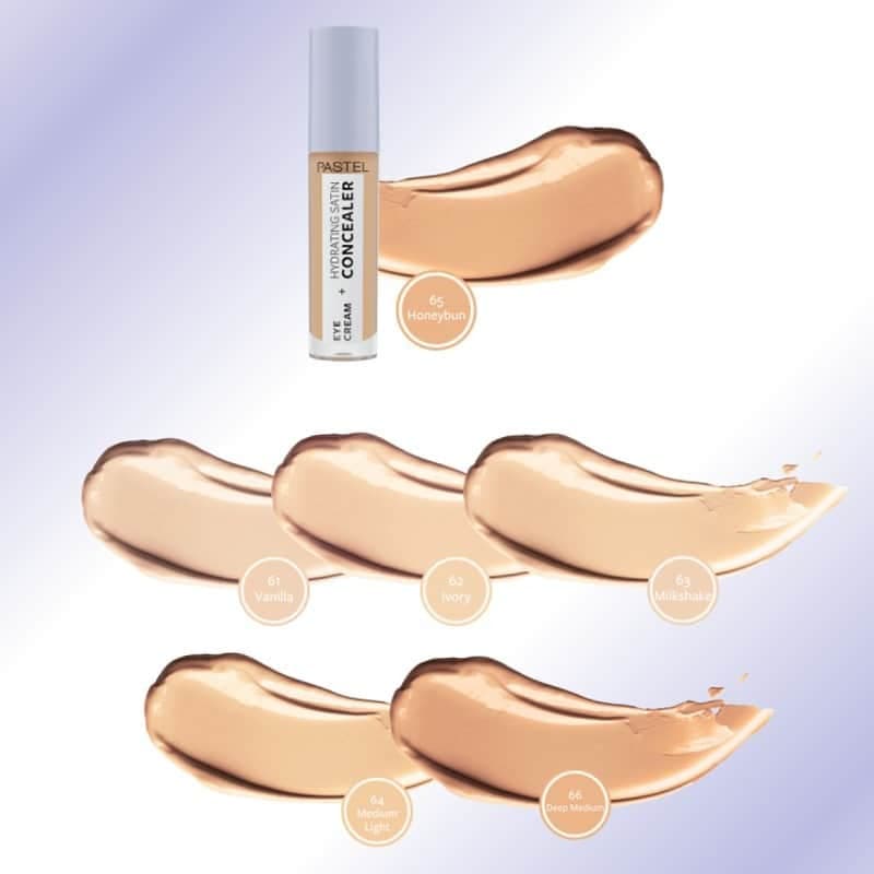 کانسیلر درمانی پاستل PASTEL حاوی کرم دور چشم مدل Hydrating Satin Concealer کد 65 — تصویر ۴