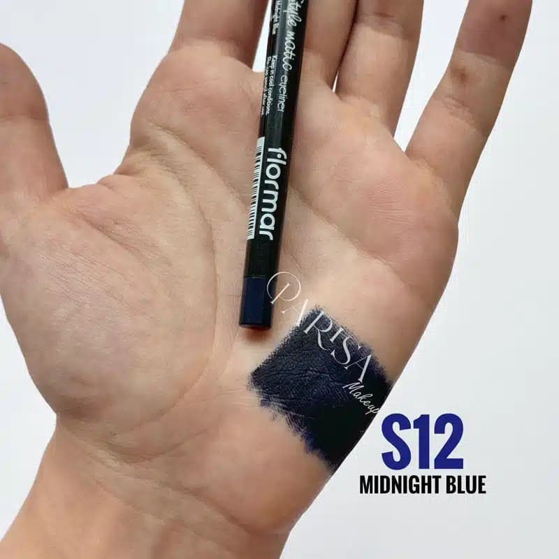 مداد چشم پیچی فلورمار flormar مدل Style Matic Eyeliner کد S12(رنگ Midnight Blue)