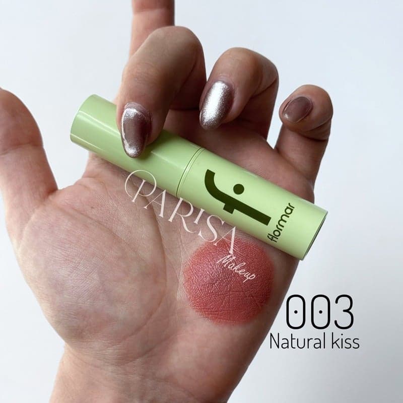 رژلب جامد گیاهی فلورمار مدل Green Up کد 003(رنگ Natural Kiss)