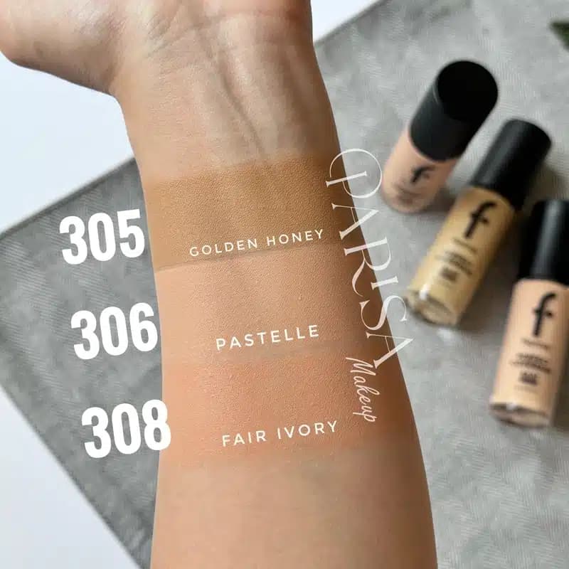 کرم پودر مات فلورمار مدل Perfect Coverage Mat Touch کد 305(رنگ Golden Honey) — تصویر ۳