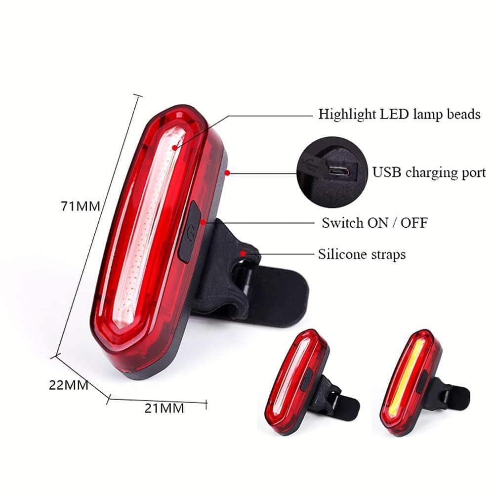 چراغ خطر شارژی دوچرخه LED BL69 — تصویر ۷
