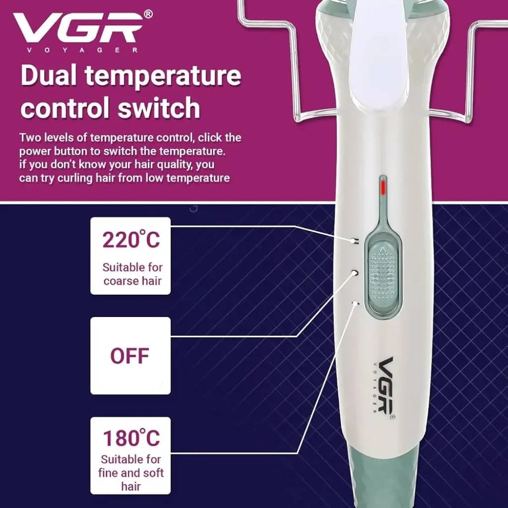 فرکننده مو پنج لول VGR V-597، دستگاه فر ساحلی و ویو S — تصویر ۴