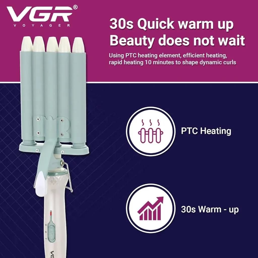 فرکننده مو پنج لول VGR V-597، دستگاه فر ساحلی و ویو S — تصویر ۳
