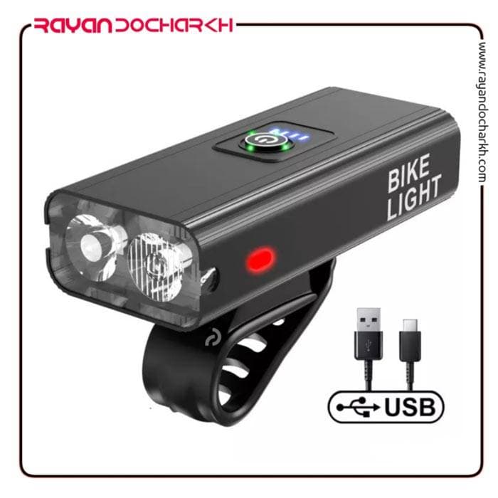 چراغ جلو شارژی دوچرخه ۱۰۰۰ لومن LED BK04 — تصویر ۵