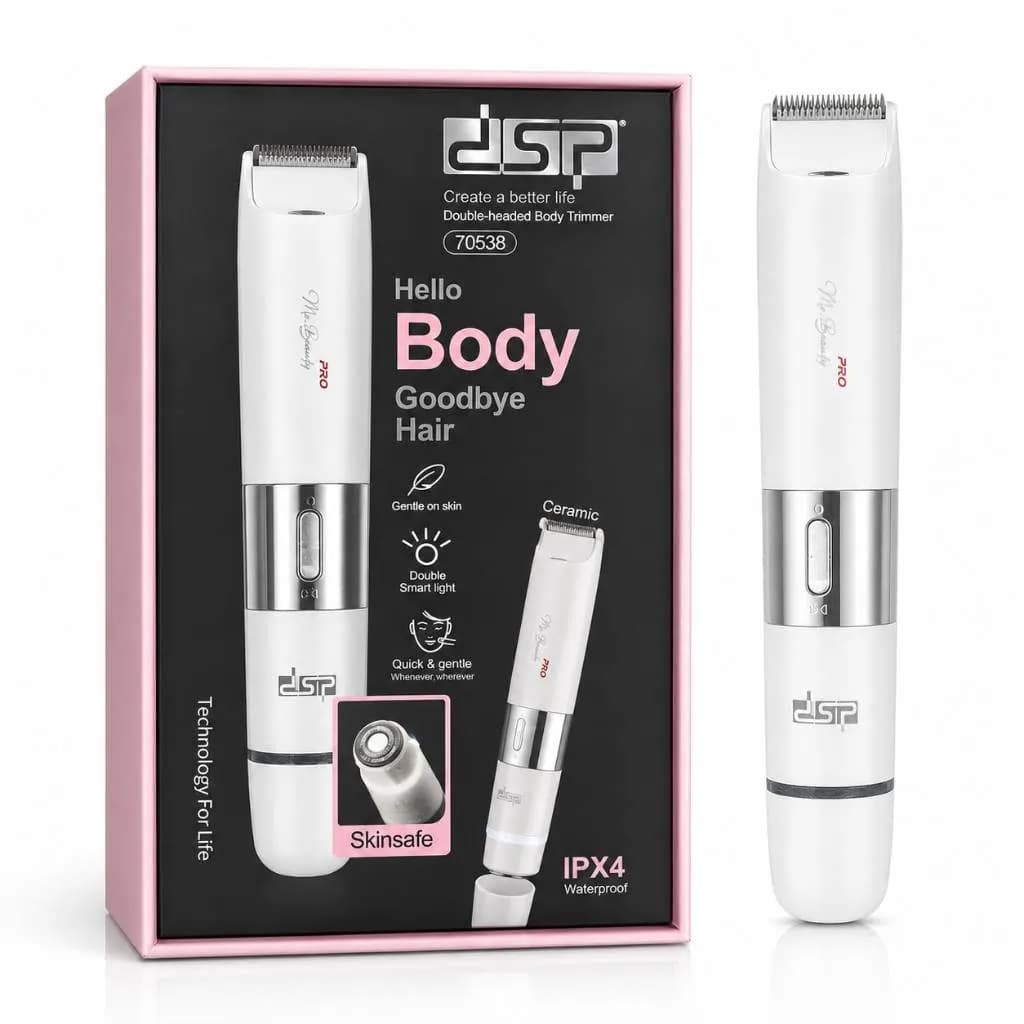 ماشین اصلاح DSP مدل 70538 دو سر با تیغه سرامیکی ضد حساسیت