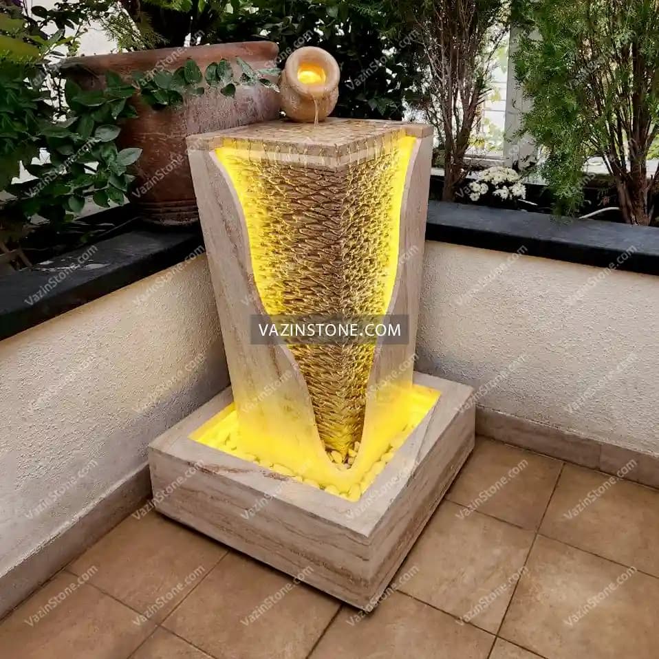 آبنمای سنگی آکروپول زاویه — تصویر ۳
