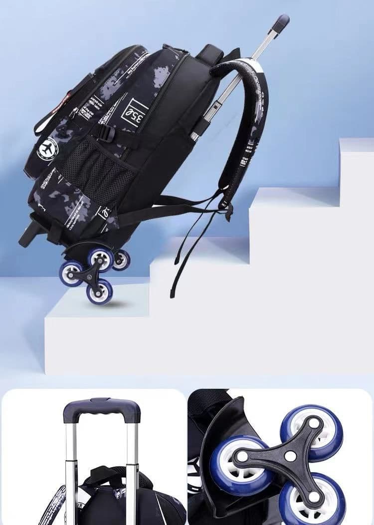 کیف سه چرخ پسرانه مدل good Luck کد 5146 — تصویر ۶