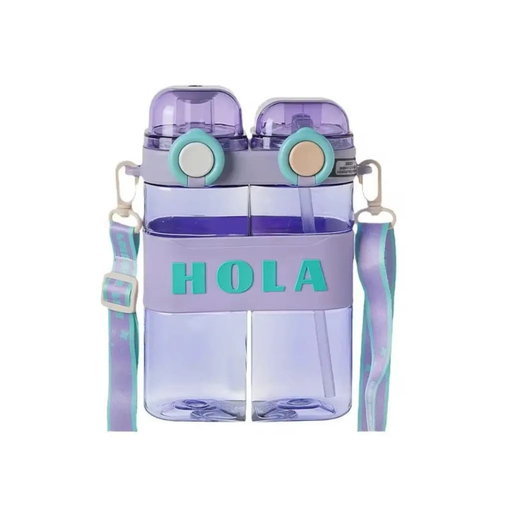 قمقمه اسپرت دو مخزنه و دو حالته مدل بنددار 950ml