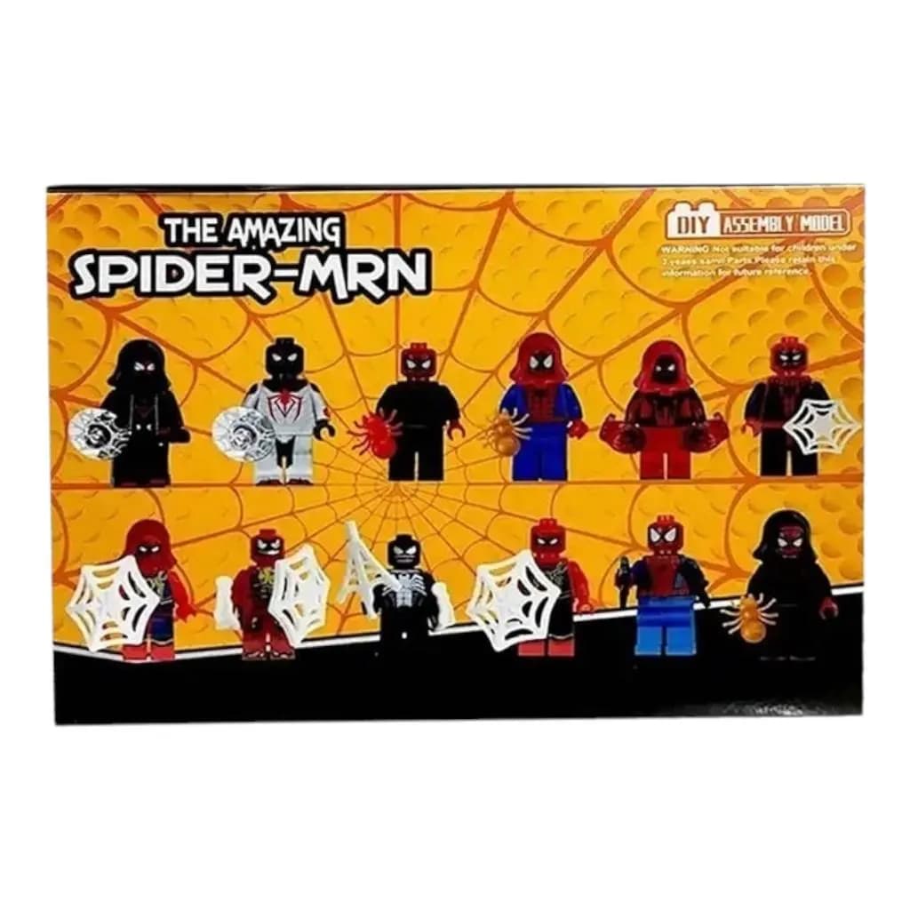 ست ۱۲ عددی مینی فیگور مرد عنکبوتی (Spider-Man) — تصویر ۳