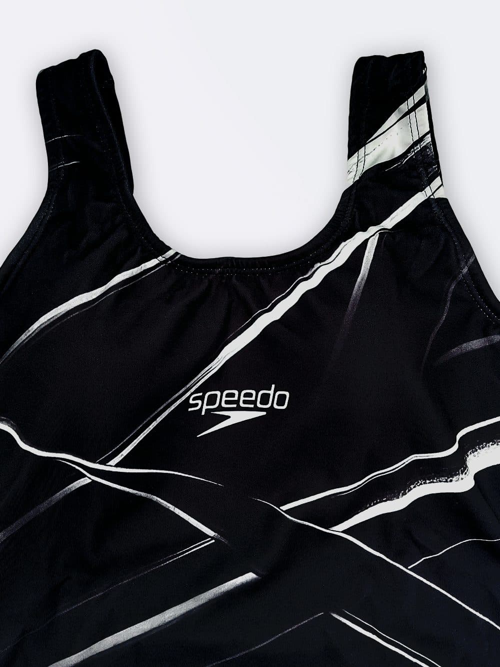 مایو پادار زنانه کوتاه کاپدار متحرک برای استخر برند اسپیدو ( Speedo ) مشکی رنگ — تصویر ۴