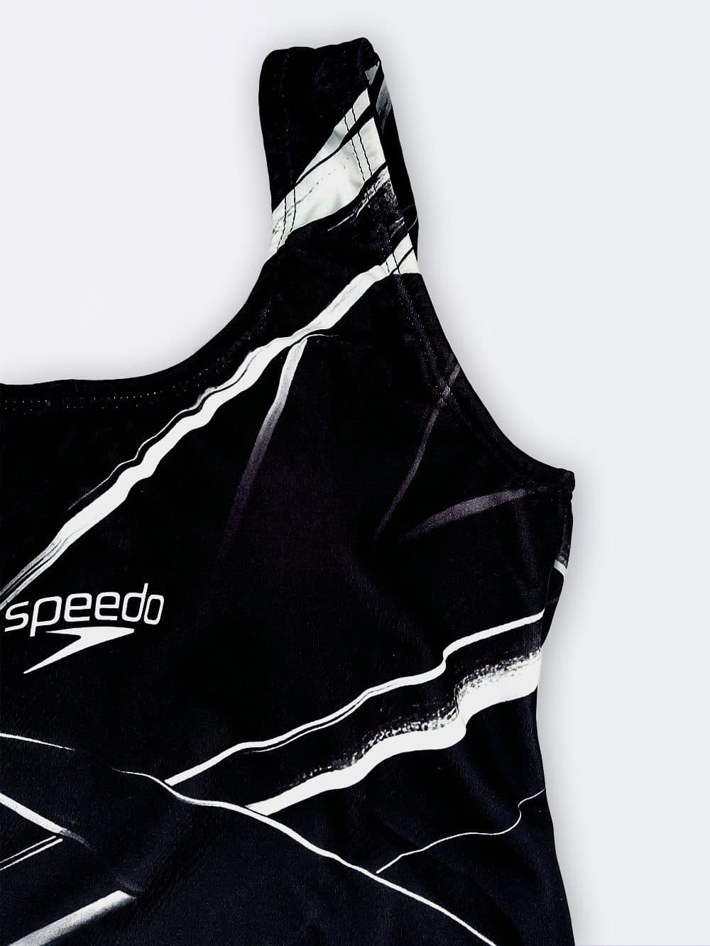 مایو پادار زنانه کوتاه کاپدار متحرک برای استخر برند اسپیدو ( Speedo ) مشکی رنگ — تصویر ۵