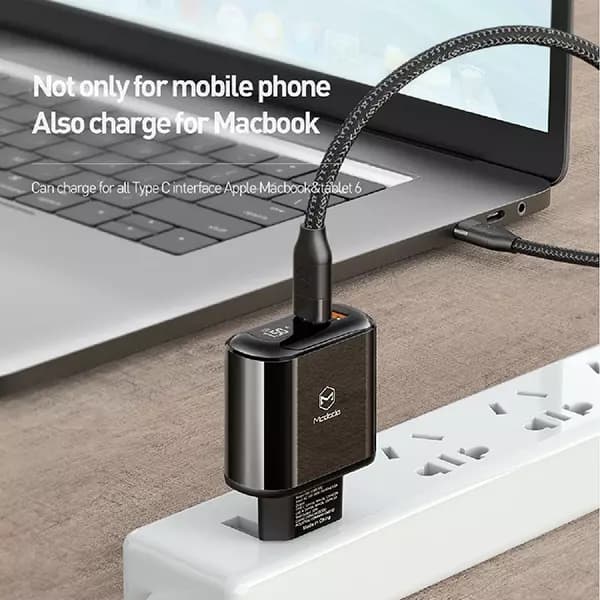 شارژر دیواری مک دودو مدل CH-7172 به همراه کابل تبدیل تایپ سی — تصویر ۲