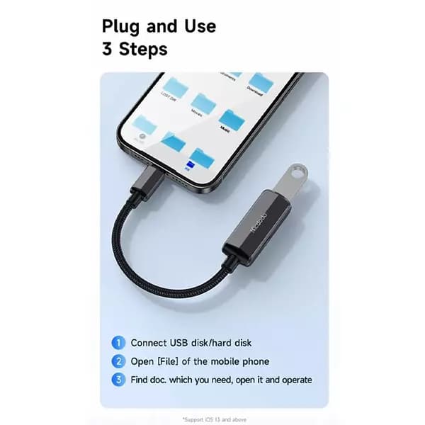 تبدیل otg تایپ سی به یو اس بی مک دودو مدل CA-2830 — تصویر ۳