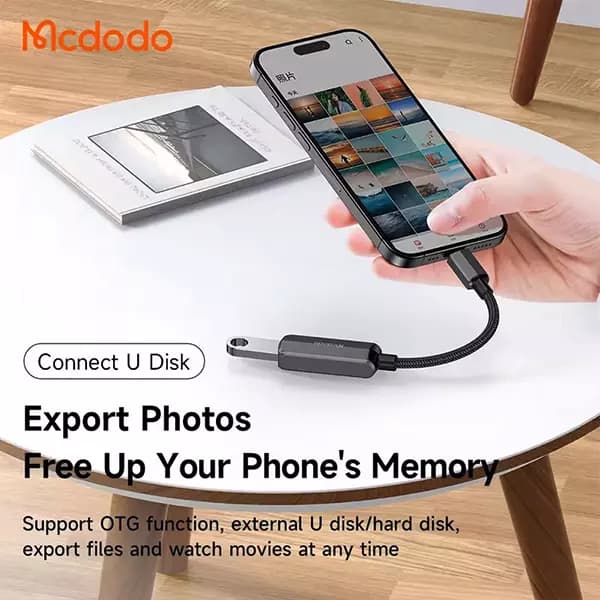تبدیل otg تایپ سی به یو اس بی مک دودو مدل CA-2830 — تصویر ۷