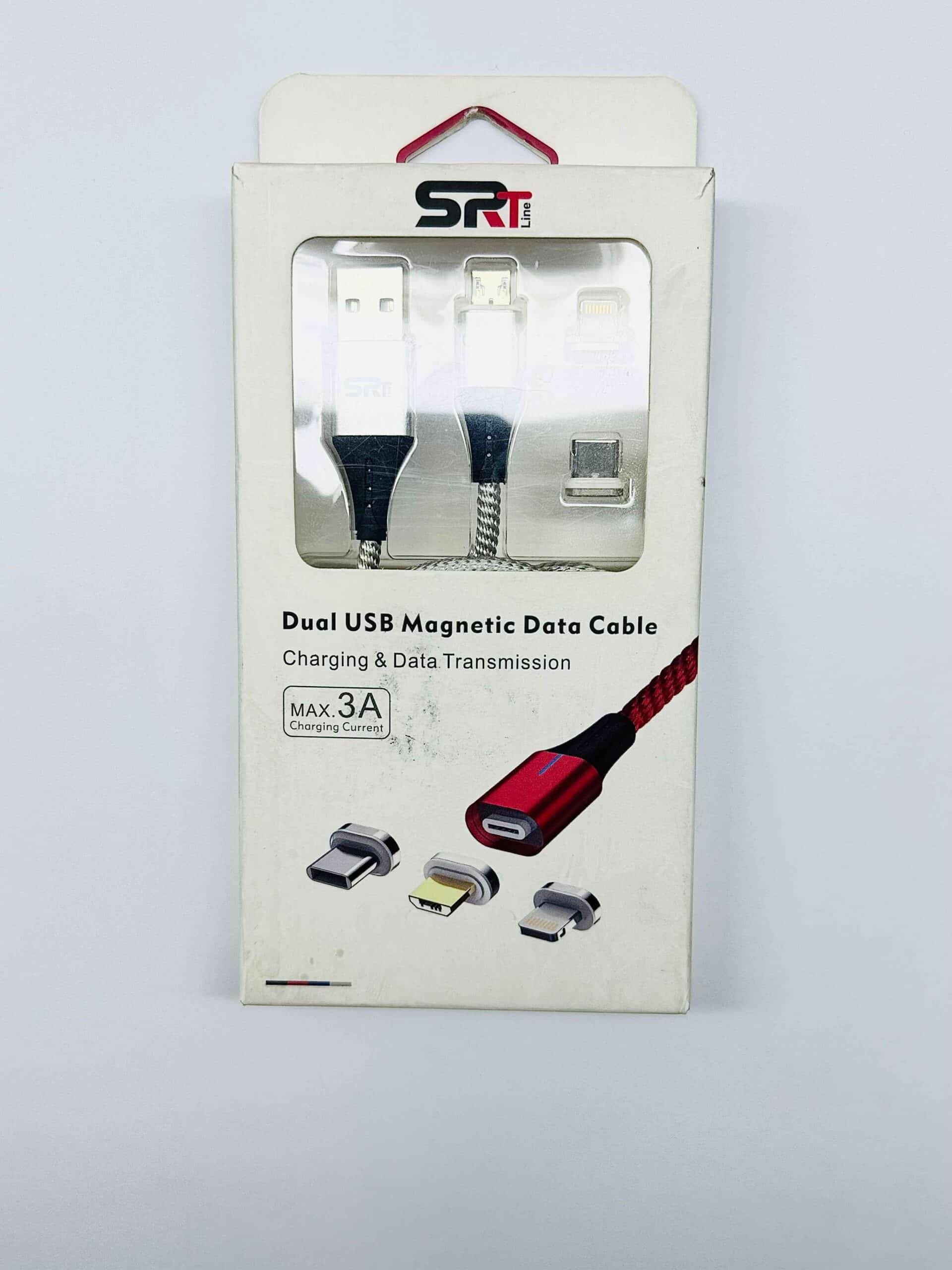 کابل سه‌سر SRT Line مدل A2 | تبدیل USB به Type-C، لایتنینگ و microUSB