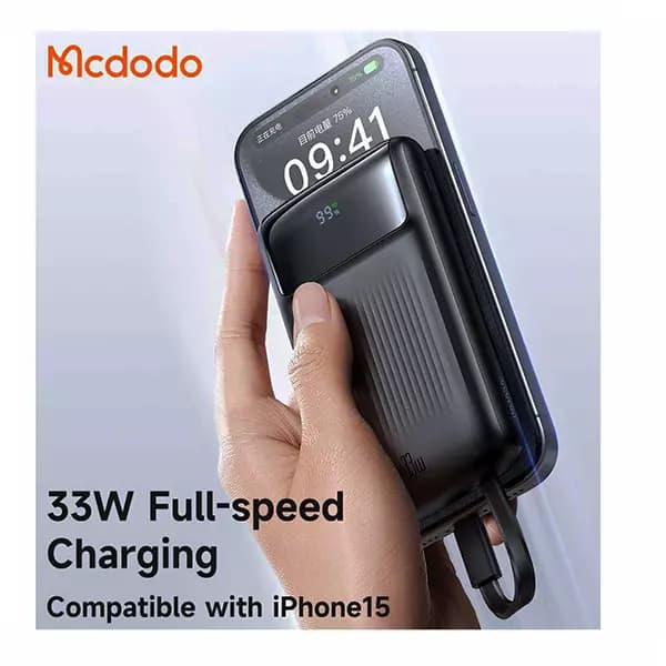 پاوربانک یو اس بی، تایپ سی و لایتنینگ 10000 مک دودو مدل MC-023 — تصویر ۳
